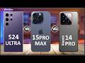Samsung Galaxy S24 Ultra Vs iPhone 15 Pro Max Vs Xiaomi 14 Pro