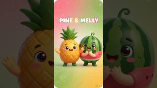 Pineapple 🍍 vs Watermelon 🍉 😱 | Kaun Best? | Funny Cartoon Story for Kids | 3D Animation #shorts