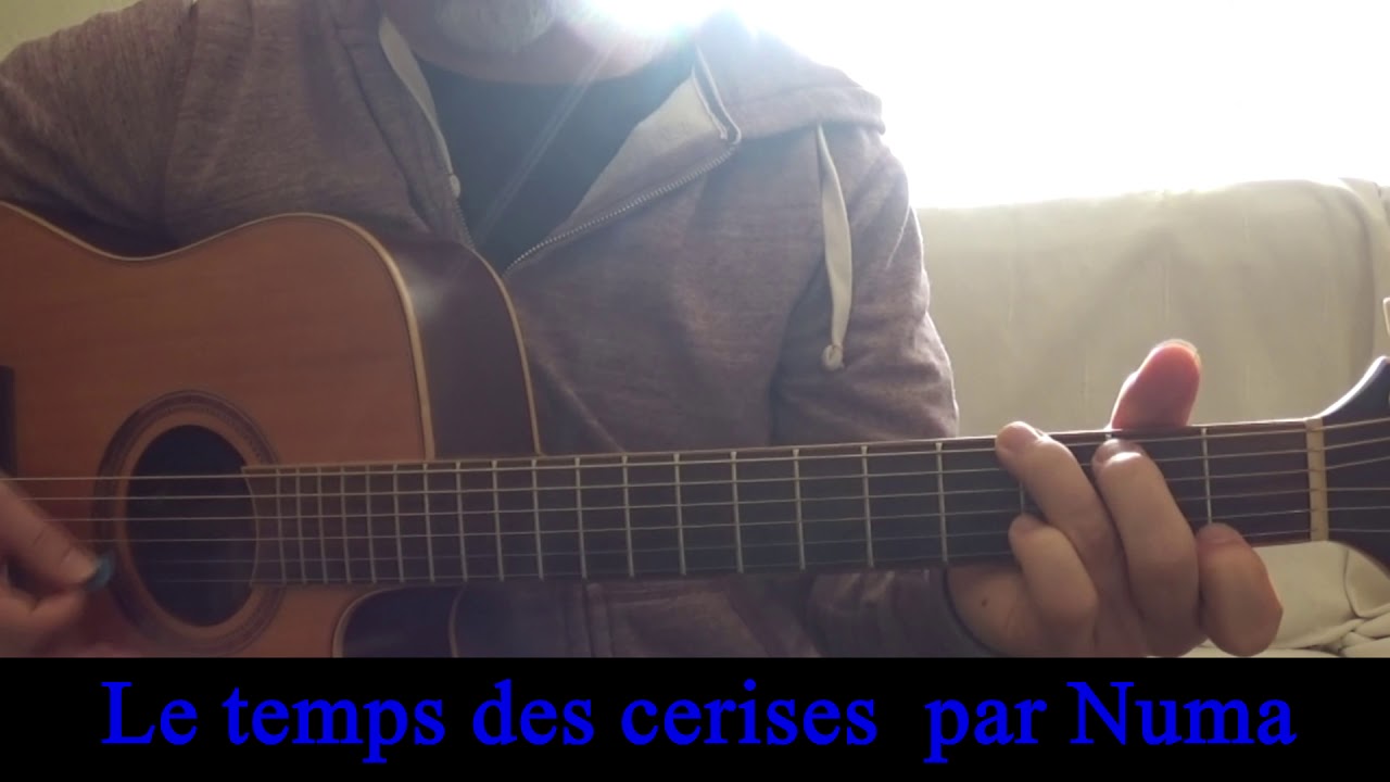 Le temps des cerises Yves Montand Suzy Delair cover reprise guitare