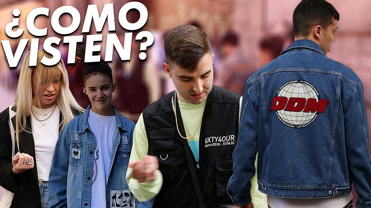 COMO VISTEN JÓVENES EN MADRID (Sus Outfits y sus Sneakers) YouTube