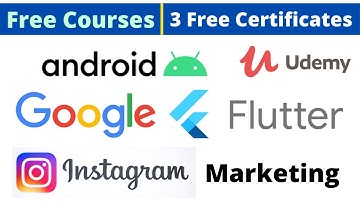 Udemy Free Certificate Courses Google Flutter Instagram Marketing Android Online Classes #DeepShukla