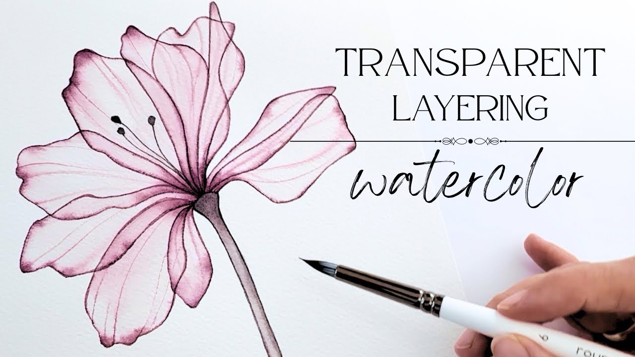 This Technique Changes Everything! 🤩 Best Way to Start Painting Transparent Watercolor Flowers
