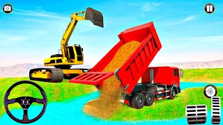Grand Snow Excavator Simulator - Road Construction Game - Android Gameplay screenshot 4