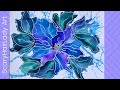 #98  *SOLD*   Alcohol Ink Multi Colored Petals and Leaves with Pinata Blanco & Ink flowers tutorial