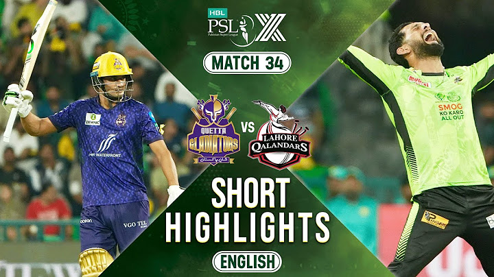 Short Highlights | Quetta Gladiators vs Lahore Qalandars | 𝐄𝐍𝐆𝐋𝐈𝐒𝐇 | Match 34 𝐅𝐈𝐍𝐀𝐋 | HBLPSL | M2M1A