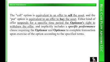 Real Estate Option Contract Basics