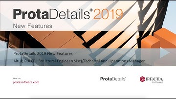 Webinar | ProtaDetails 2019 New Features