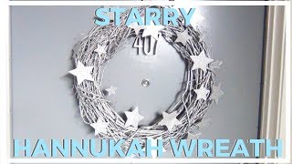 Silver Starry Wreath ♥ 8 DIYs of Hanukkah