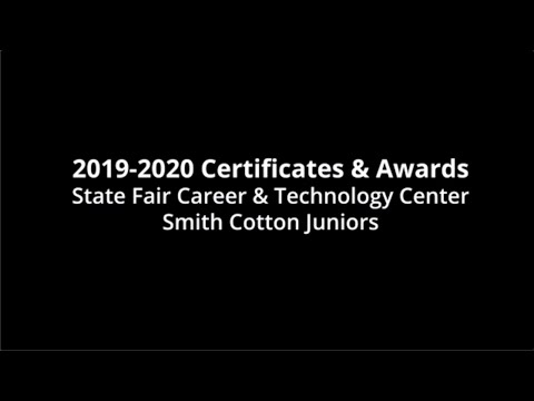 2019-2020 Career and Technology Center Certificates and Awards - Smith Cotton High School Juniors