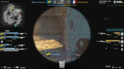 s1mple 3k AWP Vs G2 @Overpass ESL Pro League Season 6