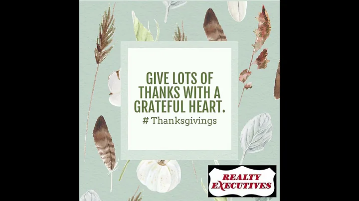 Give lots of thanks with a grateful heart.