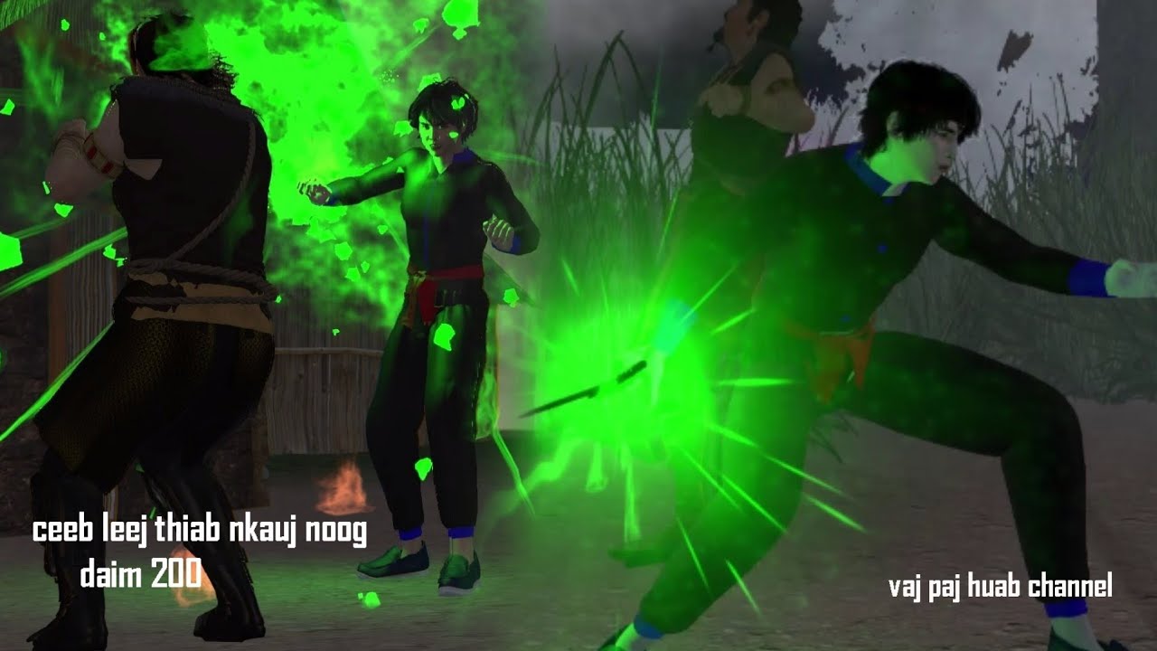 Ceeb leej thiab nkauj noog daim 200, hmong movie 3d