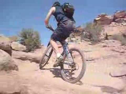 Dan uphill on Sovereign Trail (near Moab, UT)