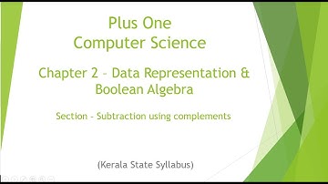 Plus One | Computer Science | Chapter 2 - Subtraction Using Complements