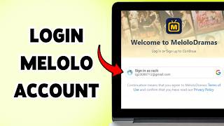 How To Login Melolo Account | Melolo Website Sign In Tutorial In PC 2026
