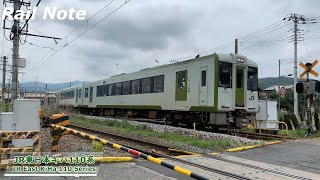 JR八高線キハ110系踏切通過/JR Hachikō Line KiHa 110 Series/2019.07.16