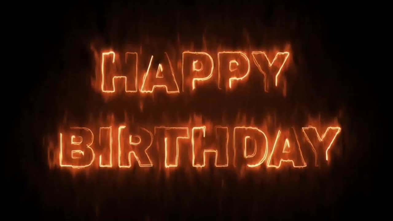 HAPPY BIRTHDAY | Neon Text Light | Multi Effects | LOOP | Glowing Text | Burning Effect | VFX Ae