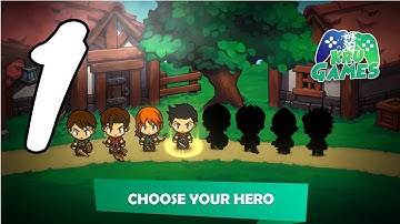 Kinda Heroes: Legendary RPG, Rescue the Princess! Gameplay Walkthrough #1 (Android, IOS)