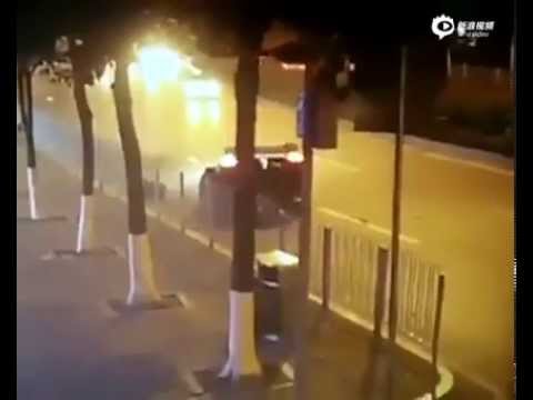 Koenigsegg Agera R crash in China