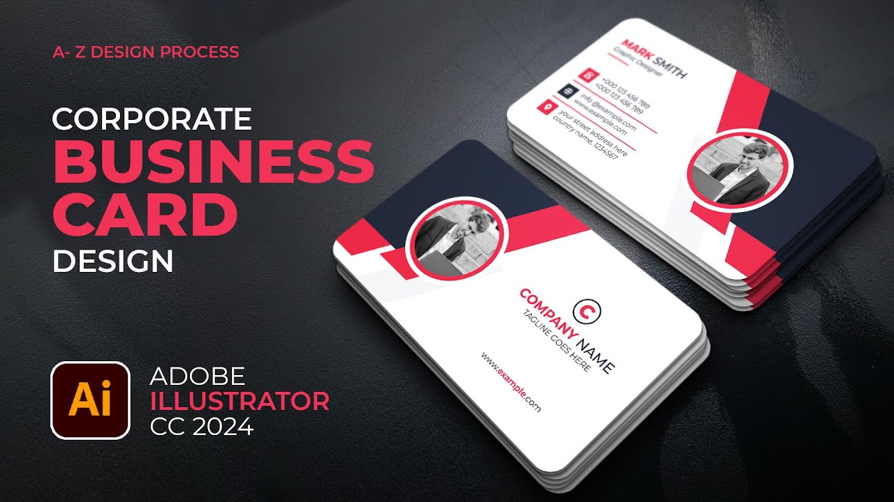 How To Make A Modern Creative Business Card Design In Adobe Illustrator ...