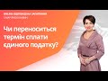 Чи переноситься термін сплати єдиного податку?