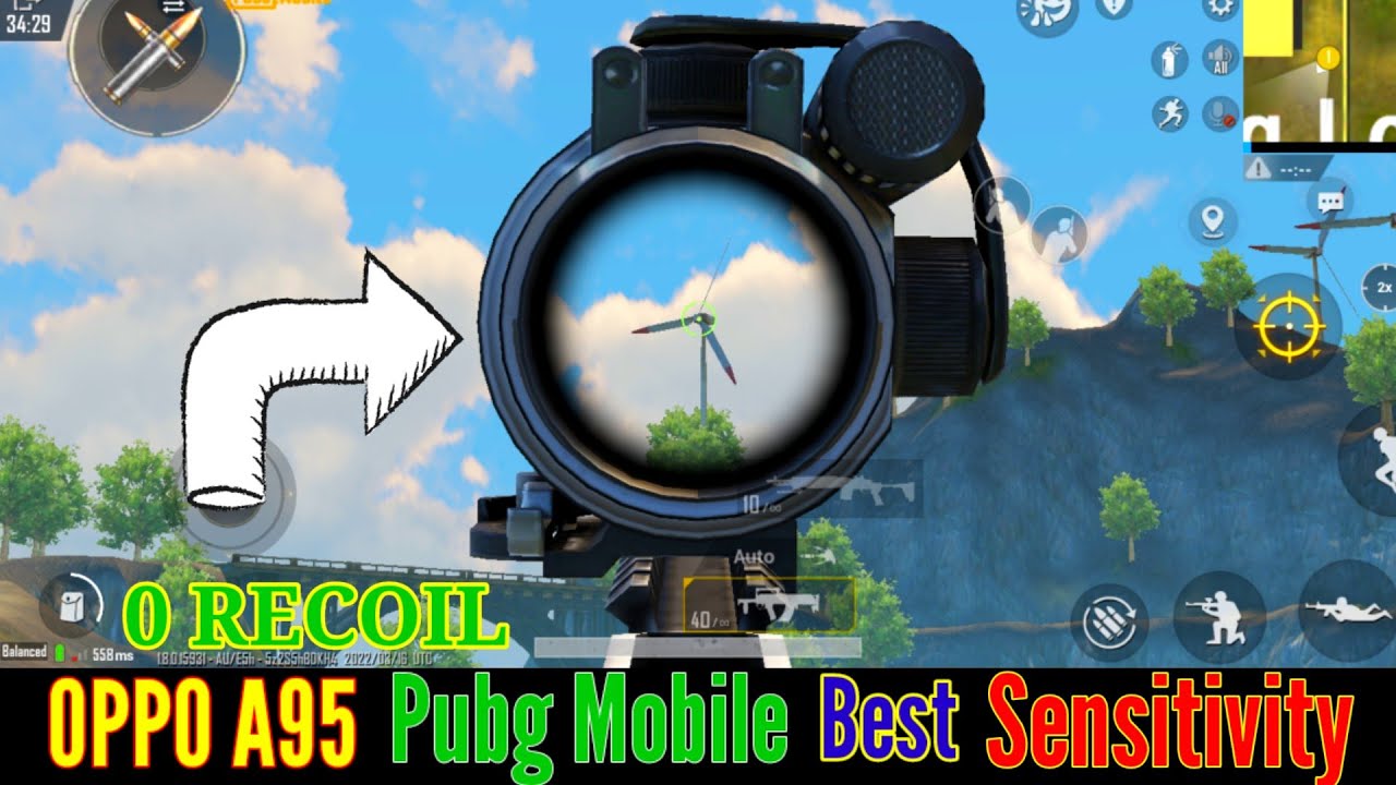 Oppo a95 pubg best sensitivity | Oppo A95 pubg best sensitivity setting