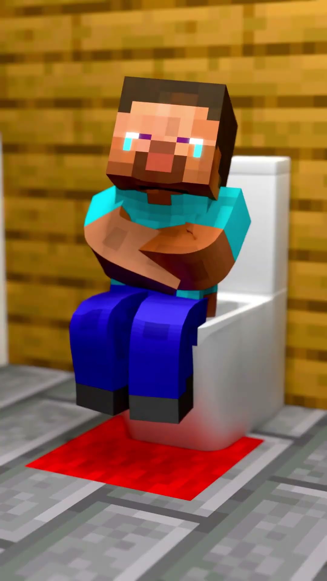 When listening to music in the bathroom