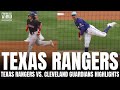 Texas rangers vs cleveland guardians game highlights  chase delauter homer andrew heaney 5 ip0 r