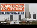 SpaceX Boca Chica - Starship SN8 prepped for Static Fire Test