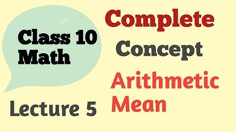 Arithmetic mean Complete concept | Chapter 6 basic Statistics | 10th class math chapter 6