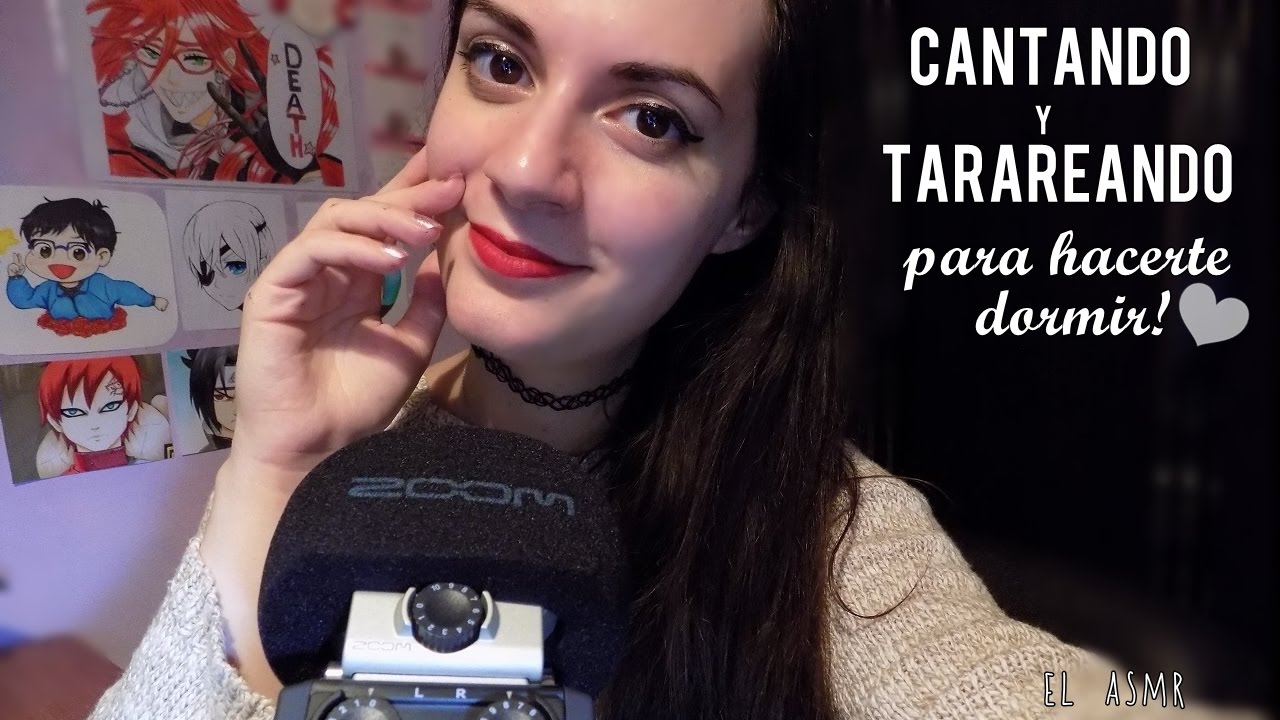 ♡ASMR español♡ CANTANDO y TARAREANDO para hacerte dormir!❤ + Tapping #2♥
