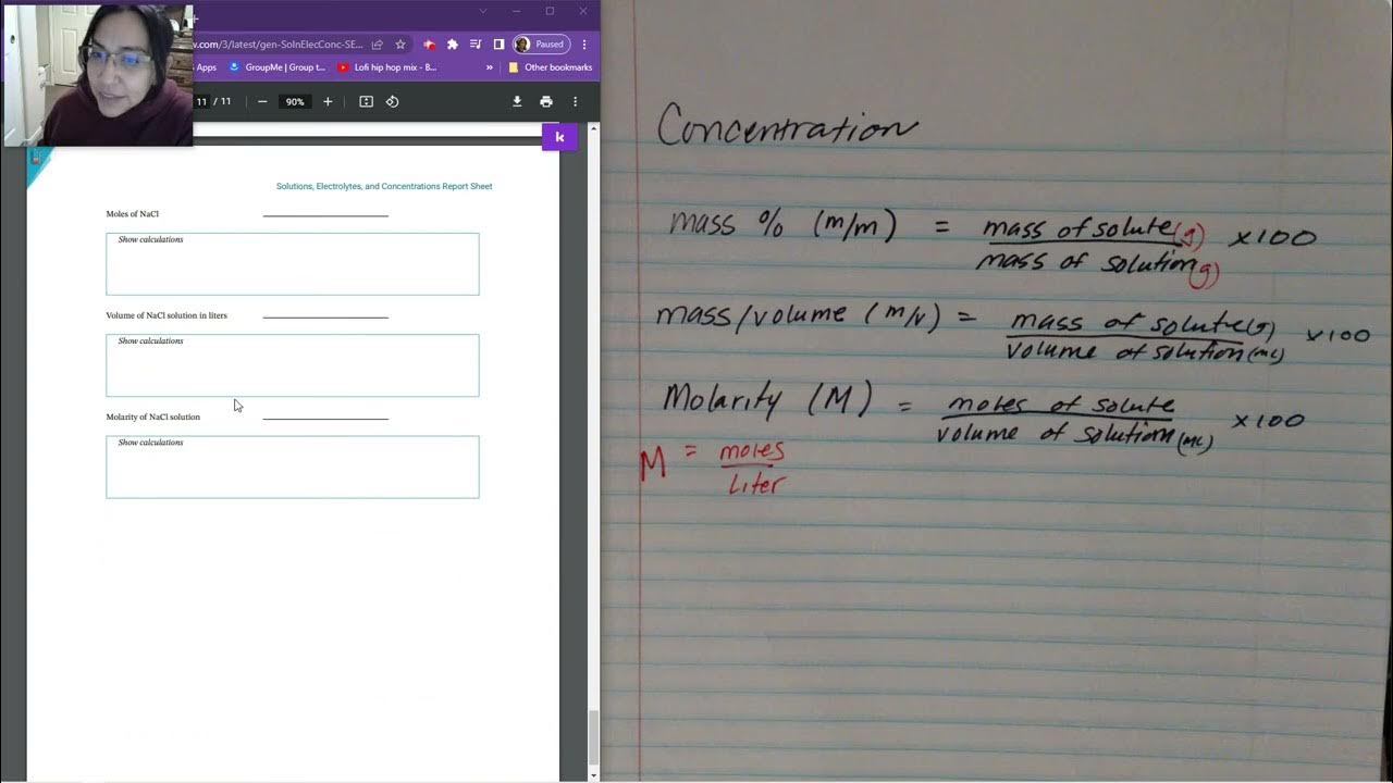 Lab Lecture Solutions, Electrolytes and Concentrations YouTube