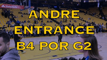 Andre Iguodala 💦 splashing pregame b4 Warriors (1-0) vs Portland G2