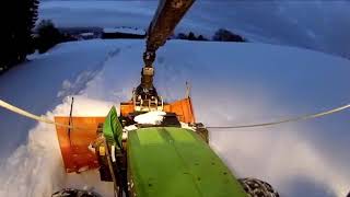 Kotschenreuther K175R Im Winterdienst Mit Schneepflug