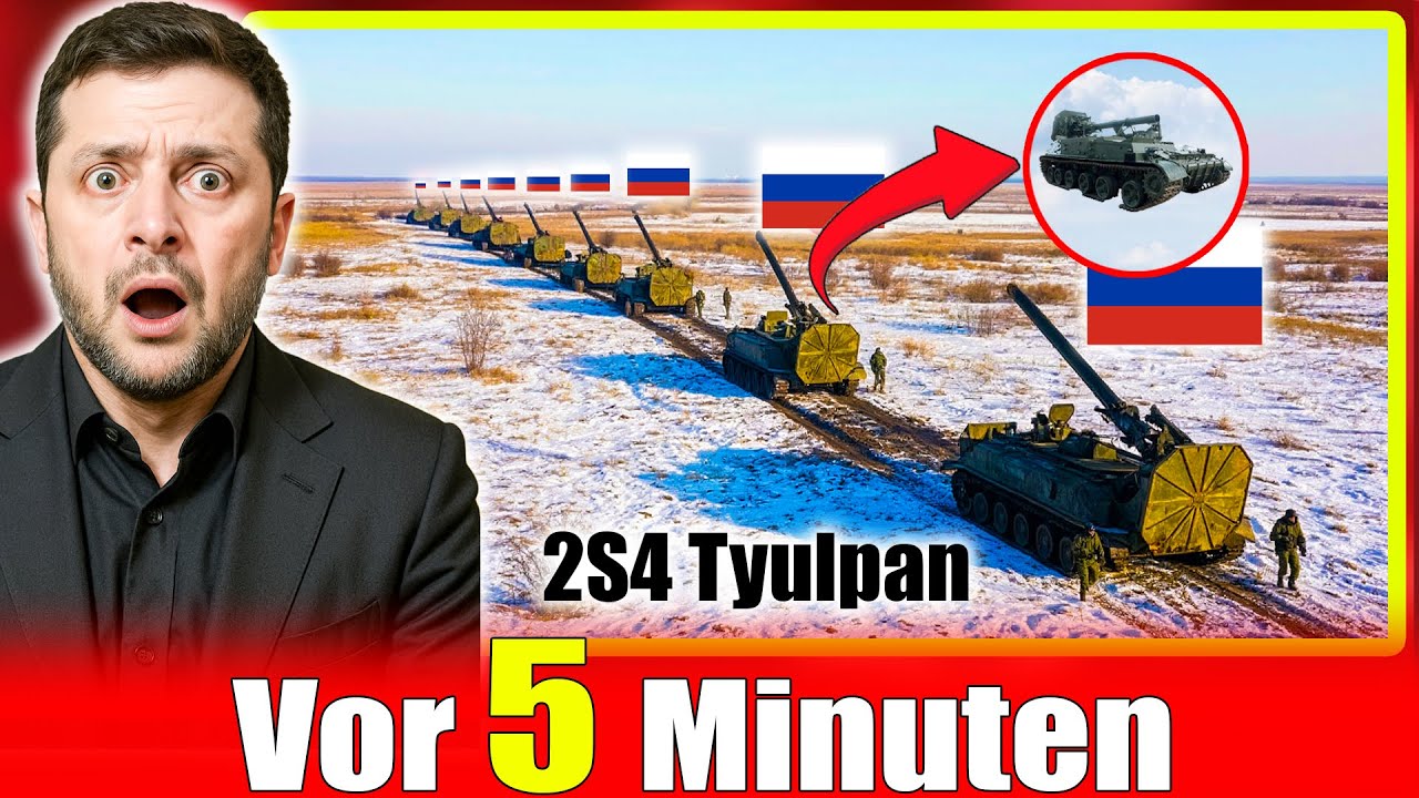 Russland setzt massenhaft 2S4-Tjulpan ein– Ukraine und NATO sind von der Super-Artillerie überrascht