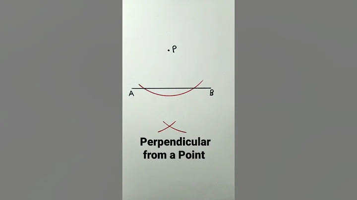 how to draw perpendicular on a line from a point outside