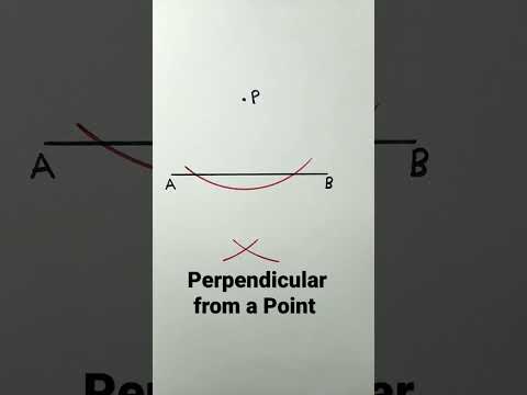 Videó: Mi az első lépés egy pontból egyenesre merőleges felépítéséhez?
