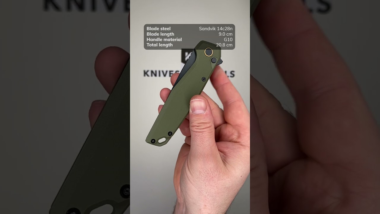 Ruike P873-G Black 14C28N, Green G10, zakmes | Voordelig kopen bij