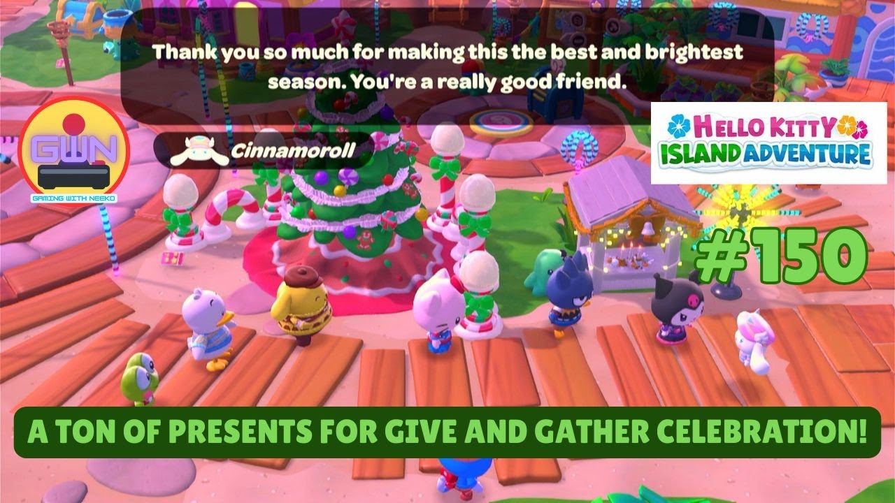 Приключение на острове Hello Kitty № 150: Множество подарков для праздника «Дарим и собираем»!