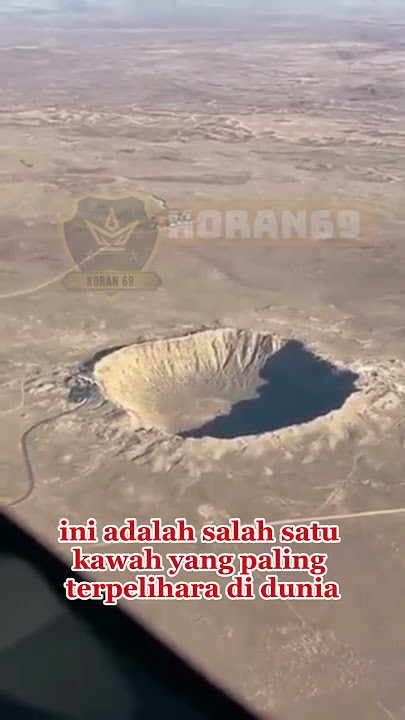 inilah kawah bekas tabrakan meteor 50.000 tahun lalu #shorts #info #news #meteor #arizona #usa