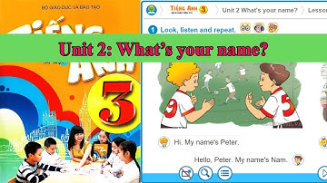 Tiếng Anh lớp 3 – Unit 2: What’s your name?