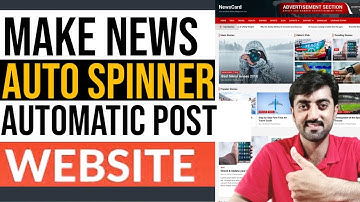 How to Create News Auto Spinner and Auto Posting Website with Wordpress | News Website Autopilot