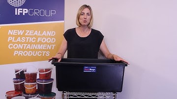 Fish Bin Crate Stack and Nest 54 Litres Black