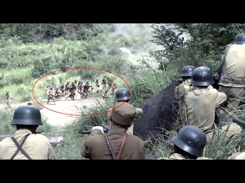 There's an ambush ahead, and there's a mine behind!Not a single Japanese can leave!