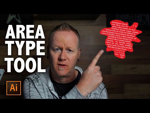 How To Use the AREA TYPE TOOL In Adobe Illustrator CC 2020