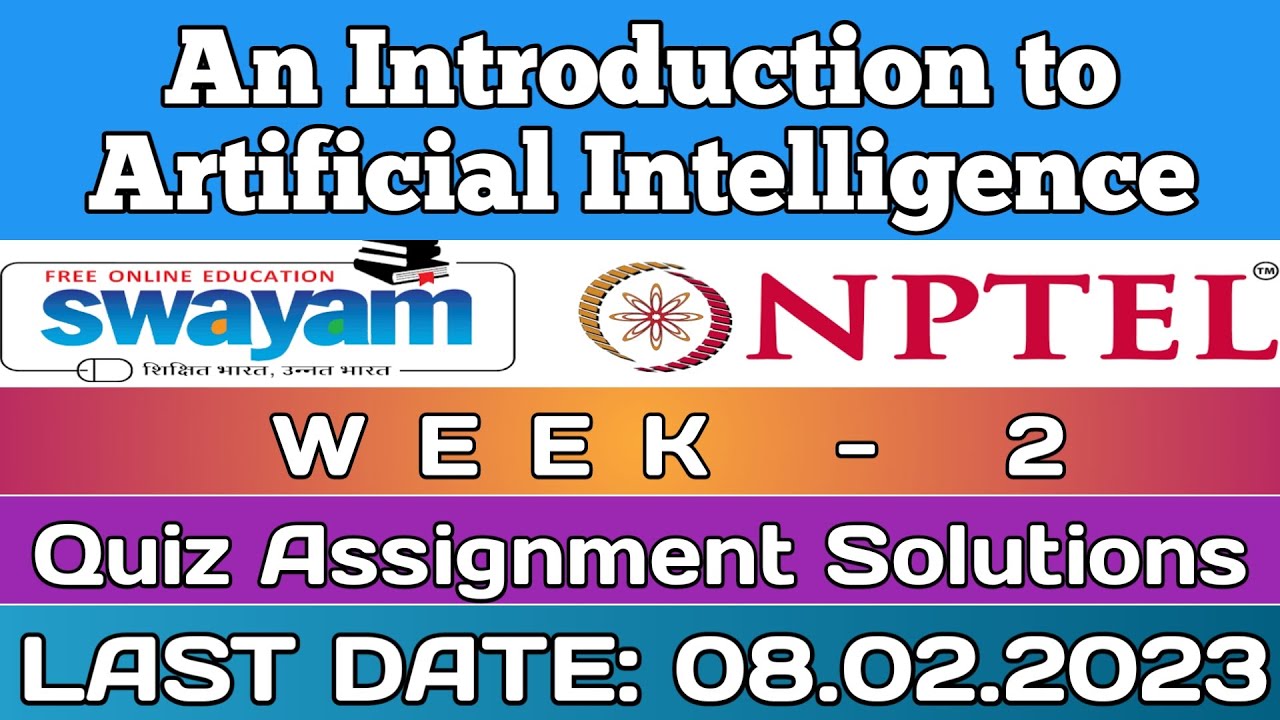 artificial intelligence nptel assignment answers week 2 2023