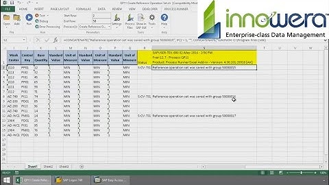 QP11 - Create Reference Operation Set From Excel