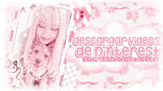 ╭✿𝆬↷ ៸៸ descarga videos y overlays de Pinterest + tutorial de vídeo s𐐫ft sencillꪮ ଓ ꈍᴗꈍ screenshot 3