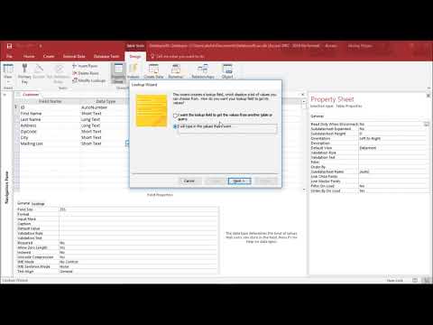 MS Access 2016