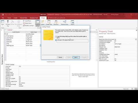 Video: How To Make A Database In Access